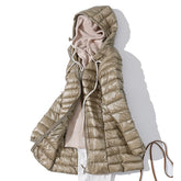 Women's Puffer Jackets Ultralight Duck Down Jacket Solid Pattern - Acapparelstore